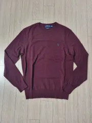 ポロ メリノウール クルーネック ニット スリムフィット xs