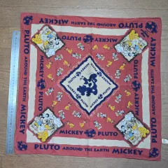 ヴィンテージ レトロ 東京 ディズニーランド ハンカチ ミッキーマウス ねずみ ＆ 冥王星