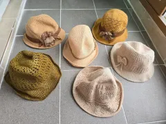 夏 ニット 帽子 バケットハット 8 種