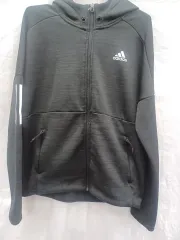 adidas(アディダス) 裏起毛 ジップアップパーカー フード付き (公開 95 )