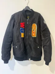 A BATHING APE(アベイシングエイプ) ma ー 1 シャーク パッチ ボンバー ジャケット