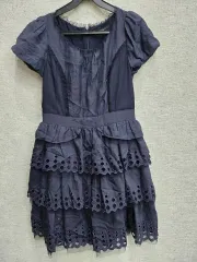 ケネスレディ ポリエステルブレンド フリルワンピース 55