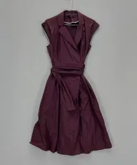 ジルスチュアート 85 ロング丈ワンピース 春 夏 バーガンディ 08011