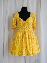 ひまわり ミニ ワンピース