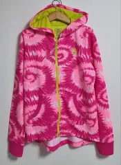 計測 XS ( 44 ) NIKE(ナイキ) ピンク 機能性 ジップアップパーカー フード付き