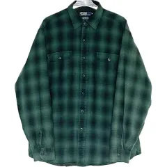 L ポロラルフローレン タタン チェック ダウン シャツ ジャケット