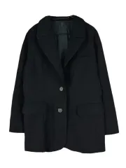 M JPN ボタンの詳細 2 ボタン シングル ブレザージャケット 黒