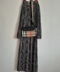 ザラ シャーリング チェックシフォン ONE PIECE (44 66)