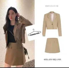 (新品) 定価188,000円 基本セットアップ ヒョミン セイノモア ジャケット ミニスカート ジャケット