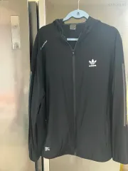 adidas(アディダス) 黒 ウインドブレーカー ブルゾン 6XL