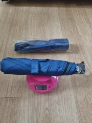 (新品) 軽量 uv 遮断 停電 ネイビーブルー ピンク 3 甘い 晴雨兼用傘 194g (カバーもあります)