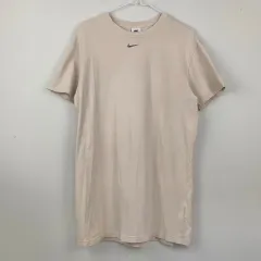 ナイキ バックロゴ スウッシュ ベージュ 半袖 ONE PIECE M