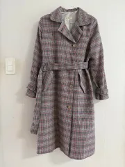 チェック トレンチコート