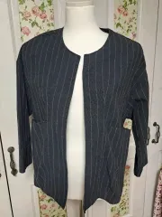 ストライプ レディース 綿 ジャケット