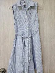 トミーヒルフィガー デニム ストライプ シャツ ONE PIECE