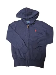 トゥイーン ポロ Ralph Lauren(ラルフローレン) ニット フード付き ジップアップパーカー 110 (ベストコンディション)