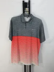 NIKE(ナイキ) ゴルフ 半袖 襟付きTシャツ ポロシャツ タイガー・ウッズ グレー L