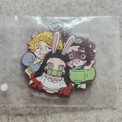 鬼滅の刃 竈門 炭治郎 禰豆子 我妻 善逸 コラボ ラバーストラップ