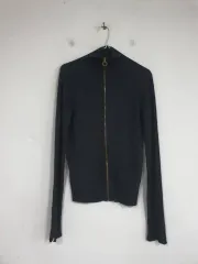 ZARA ザラ レディース ブラック 薄い ジップアップ ニット カーディガン 66