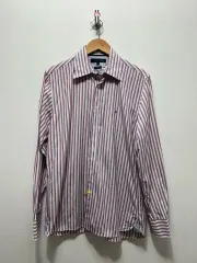 メンズ トミーヒルフィガー ストライプ シャツ M