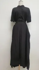 バムのように ワンピース カラーシャツワンピース ビッグサイズワインピース 88 ー 99