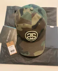 STUSSY SS リンク 9TWENTY キャップ ウッドランド カモ (STUSSY ベースボールキャップ)