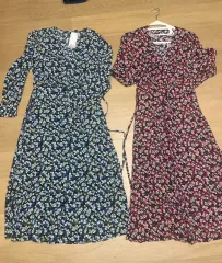 UNIQLO(ユニクロ) フラワー ロング ワンピース