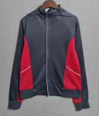 計測 XS ( 44 ) NIKE(ナイキ) グレー+ピンク フード ジャージ トラックトップス