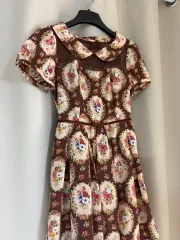 リズリサ パータン ブラウン ONE PIECE