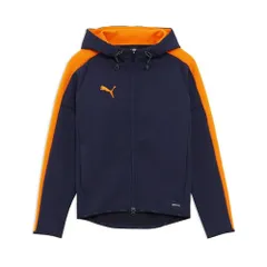 新品 [プーマ] 66093561 VOLTAGE ニットジャケット ネイビー/リッキー オレンジ_S
