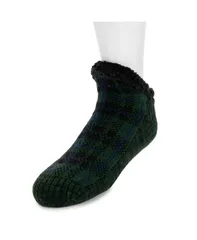 ムクルクス メンズ アンダーウェア 靴下 アンクル MUK LUKS Mens Ankle Cabin Socks Green グリーン