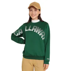 新品 [キャロウェイ] レディース クルーネックスウェット (エニタイムスウェット) / ゴルフ / C24217202 1140_グリーン M