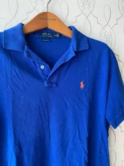 ポロ カラーTシャツ ブルー M