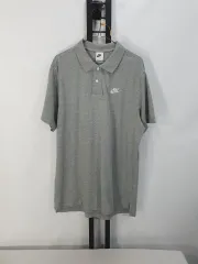 Nike(ナイキ） 半袖 ポロTシャツ nsw メカアップ ポロ グレー L