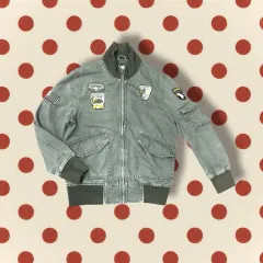 ヴィンテージ パッチを当てた フライト ジャケット （ L ）