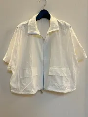 新品 白 半袖 ウィンドブレーカー