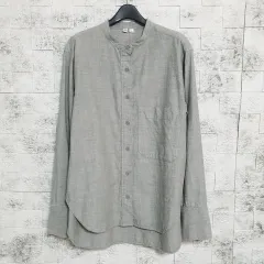 UNIQLO U(ユニクロユー) スタンドカラー コットンシャツ