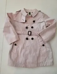 Burberry Kids(バーバリーキッズ) ベビーピンク トレンチ ジャケット 2Y