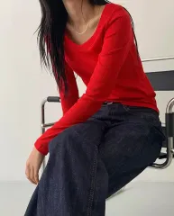 夏 生デニム ズボン M レディース