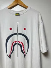 A BATHING APE(アベイシングエイプ) シャーク 半袖Tシャツ 白 2XL