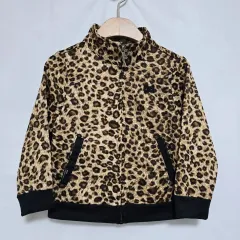 コデスコンバイン キッズ ヒョウ柄 レオパード 季節の変わり目 ジップアップ ジャケット キッズ 2-3歳 0916