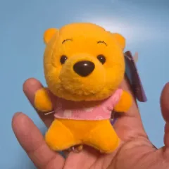 キャラクター クラシック 漫画 グッズ キーホルダー ストラップ ヴィンテージ ぬいぐるみ ディズニー クマ クマのプーさん ピンク