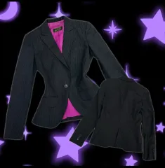 パンクなな麻地雷系 Y2K 日本 ヴィンテージ スリムフィット スーツ MY