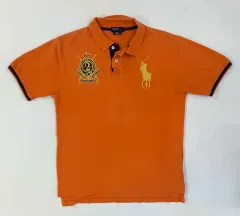 ポロ Ralph Lauren(ラルフローレン) チーフ・キーフ ビックポニー pk ポロTシャツ オレンジ