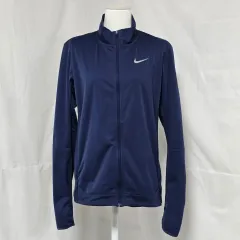 ナイキシールド ネイビー 起毛 機能性 ジップアップ トラック ジャケット メンズ95 0917