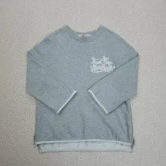 ( S ) 8 秒 レディース サイドジッパー 長袖 Tシャツ F7M3090