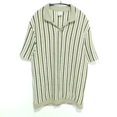 ZARA(ザラ) メンズ カラー 半袖 ニット セーター L_S0085