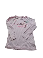 メゾピアノ キャンディー スパンコール 長袖 Tシャツ 120