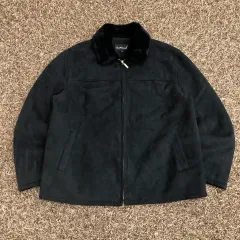 105 AMAS スエード ファー カラー ジャケット