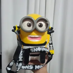 USJ ユニバーサル ミニオンズ ポップコーンバケット フィギュア キャラクター グッズ マスコット ボーダー柄 中古